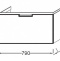 Тумба под раковину Jacob Delafon  79 см  EB1131-G80 - 2