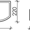 Раковина подвесная Ceramica Nova Element 40х22 белая правая CN6039R - 4