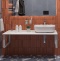 Столешница с раковиной DIWO Элиста 120 белый мрамор, с раковиной Moduo 50 Square 555795 - 0