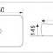 Накладная раковина Gid  45 см  Mnc188 - 1