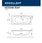 Ванна акриловая Excellent Oceana Slim Soft 180х80 с гидромассажем белый - золото WAEX.OCE18S.SOFT.GL - 7