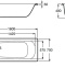 Стальная ванна Roca Contesa 160x70 23596000O - 6