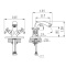 Смеситель для раковины KAISER Trio  57011-1 - 1