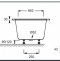 E6D123-00 Capsule ванна/душ 140X90 - 1