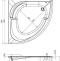 Акриловая ванна Aquanet Fregate 120x120 см (00203935) - 2