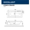 Ванна акриловая Excellent Crown Grand Smart 190х90 с гидромассажем белый - бронза WAEX.CRG19.SMART.BR - 8