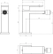 Смеситель для биде Boheme Qubic сталь глянцевая 476-SGM - 1
