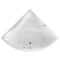 Ванна акриловая Excellent Glamour Soft 150х150 с гидромассажем белый - хром WAEX.GLA15.SOFT.CR - 0