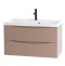 Тумба с раковиной Belbagno Marino 80 бежевый матовый - 5