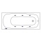Ванна акриловая WHITECROSS Layla Soft 180x80 с гидромассажем белый -хром 0102.180080.100.SOFT.CR - 4