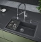 Мойка кухонная Paulmark Stepia 75 графит PM117551-DG - 3