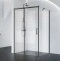 Боковая стенка BelBagno Acqua 90 профиль черный матовый  ACQUA-90-FIX-C-NERO - 0