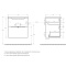 Тумба с раковиной BelBagno Marino 60 темное дерево - 7