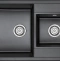 Мойка кухонная Paulmark Tandem 82 черный матовый PM238250-BL - 0