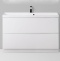 Тумба с раковиной BelBagno Marino 90 bianco lucido, напольная - 0