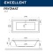 Акриловая ванна Excellent Pryzmat Slim 170x75 белая с гидромассажем WAEX.PRY17S.RELAX.CR - 1