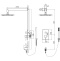 Душевой комплект RGW Shower Panels SP-54 хром 21140854-01 - 1