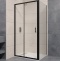 Душевой уголок RGW Passage PA-74B 100x110 профиль черный стекло прозрачное 410874101-14 - 0