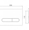 Система инсталляции BelBagno 80 с кнопкой смыва хром BB002-80/BB005-PR-CHROME - 6