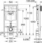 Комплект Унитаз подвесной Jacob Delafon Escale E1306 + Система инсталляции для унитазов Grohe Rapid SL 38775001 4 в 1 с кнопкой смыва - 11