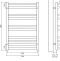 Полотенцесушитель водяной Lemark Atlantiss П10 50x80, черный LM32810RBL - 2