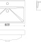 Тумба с раковиной Misty Мадрид 60 FST60SLWB01 - 6