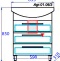 Тумба с раковиной Aqwella Allegro 65 с 3 ящиками - 4
