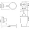 Дозатор для жидкого мыла WasserKraft  хром - белый K-24199 - 2