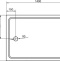 Поддон для душа Cezares Tray прямоугольный 90/140, акриловый TRAY-A-AH-140/90-15-W - 2