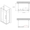 Душевой уголок Abber Schwarzer Diamant 120x50 профиль хром стекло прозрачное AG30120H-S50-S50 - 4