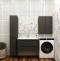 Шкаф подвесной Style Line Бергамо мини 60 черный СС-00002359 - 1