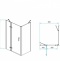 Душевой уголок RGW Passage PA-77B L 90x80 профиль черный стекло прозрачное 41087798-084L - 2