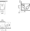 Унитаз подвесной VitrA Integra Square с функцией биде безободковый крышка микролифт белый 7082B003-7209 - 2