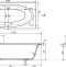 Ванна из искусственного мрамора Эстет Венеция R 170x80 ФР-00002045 - 5