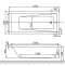 Ванна акриловая WHITECROSS Wave Soft 160x70 с гидромассажем белый - бронза 0101.160070.100.SOFT.BR - 6