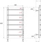 Полотенцесушитель электрический Point Ника 40х80 черный PN08848B - 1