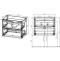 Тумба под раковину Vincea Mia Slim 60 белая VMC-2MC600S1GW - 2