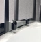 Душевой уголок Royal Bath ВК 100х100 с поддоном профиль черный стекло прозрачное RB100BK-T-BL - 2