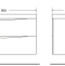 Тумба под раковину BelBagno Marino 90 белый матовый MARINO-900-2C-SO-BO-P - 20