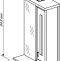 Зеркало-шкаф Бриклаер Бали 62 венге, белый глянец, R 4627125411823 - 4