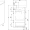 Мебель для ванной Sanflor Одри 60/2 напольная - 8