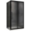 Душевой уголок Abber Schwarzer Diamant 120x100 профиль черный стекло матовое AG30120BMH-S100BM - 0
