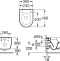 Чаша для унитаза подвесного Roca Meridian 346248000 укороченная - 5
