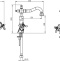 Смеситель для раковины высокий Boheme Medici бронза с белыми ручками 312-PR - 2