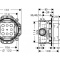 Монтажная коробка Hansgrohe Ibox Universal 01800180 - 2