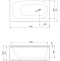 Передняя панель для акриловой ванны ECO-120-SCR - 2