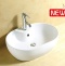 Раковина накладная Ceramalux N 59 белый  9163 - 3