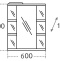 Зеркало-шкаф СанТа Герда 60 фацет 101041 - 6