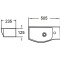 Раковина подвесная WeltWasser WW AISBACH 7950 GL-WT R 50.5 белый  10000008693 - 2