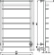 Полотенцесушитель электрический Тругор Браво ПЭК СП3П 100x50, с полкой БравоПэксп3П/10050 32 - 1